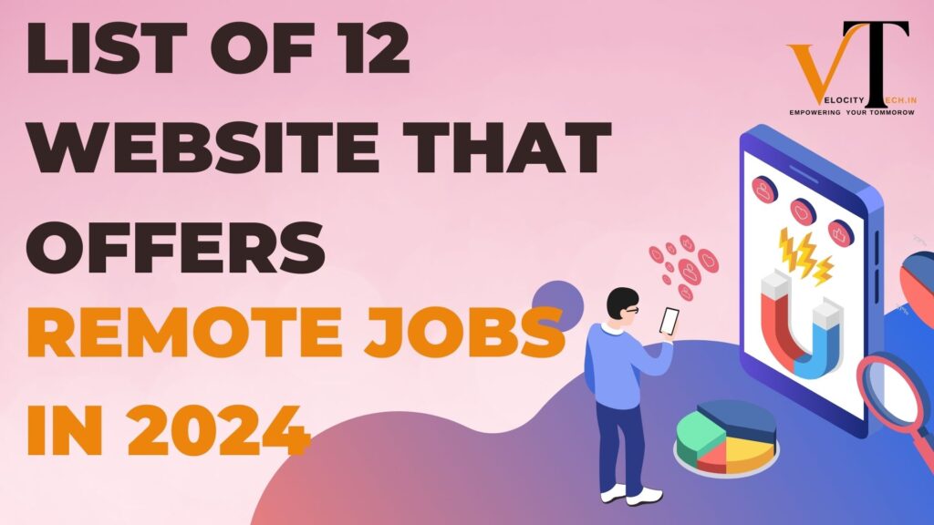create an image for List of 12 Websites Offering Remote Jobs in 2024 with USD Payment